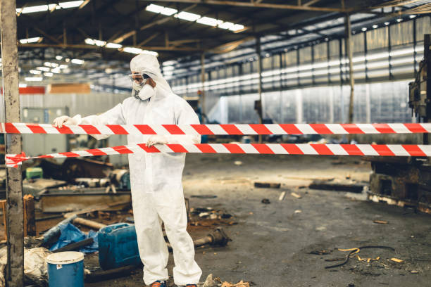 Professional Biohazard technician working in Garland, UT